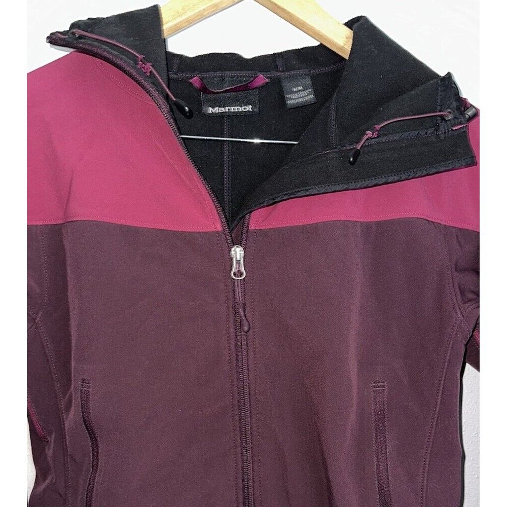 Marmot Women's Reyna Polertec Hooded Softshell‎ Jacket Size Medium Fleece Lined